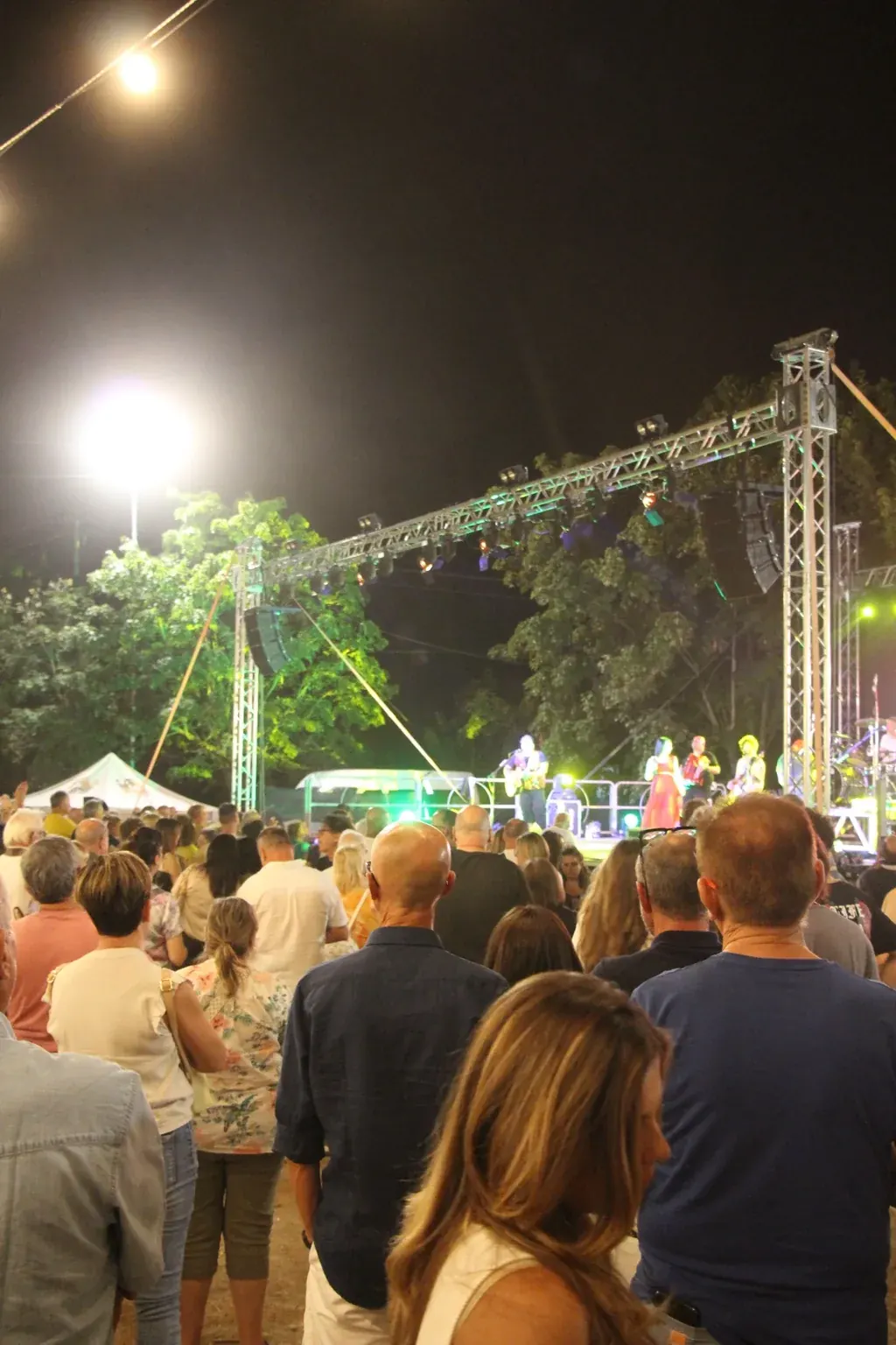 Pubblico davanti al palco